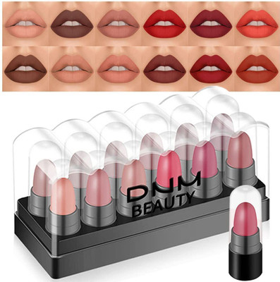 My Colors Mini Matte Lipstick Set 15g for Women Girl(Set- A, 12 - Pcs, 15 g)