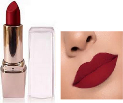 Luipui new waterproof maroon matte finish lipstick pack of 1 waterproof and awesome(maroon, 6 g)