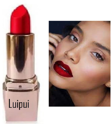 Luipui long lasting red color matte finish lipstick(red, 6 g)