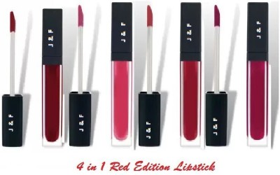 Hudabird Hinshitshu Best Quality 4 in 1 Red Edition Lipstick(Multicolor, 20 ml)