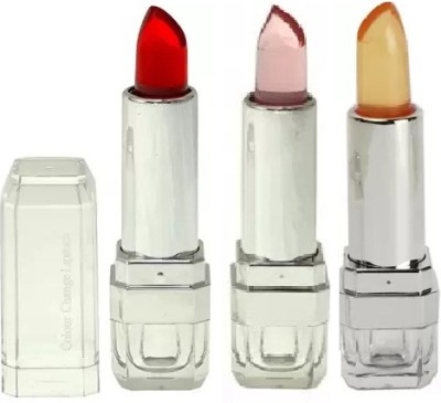 ADJD Gel Lipstick Pack Of 3(Multicolor, 10.8 g)