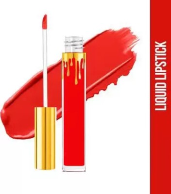 FLENGO Non Transfer Smudgeproof Professionally Longlasting Liquid Lipstick(Red Twist, 5 ml)