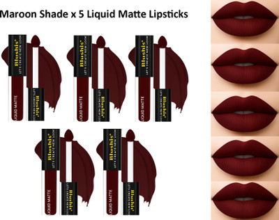 BLUSHIS Super Stay Matte Ink | Liquid Lipstick | Smudgeproof | Non Transfer(MAROON BURST, 15 ml)