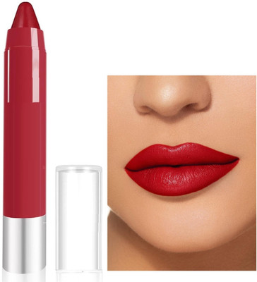 Luster Shine Non Transfer Matte Crayon Lipstick(RED, 3.6 g)