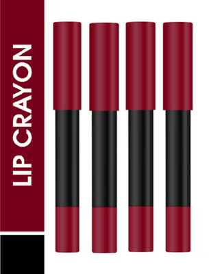 Luipui MATTE SUPER STAY LONG LASTING, FULL COVERAGE & SMUDGE PROOF LIPSTICK PACK OF 4(RICH HIGH - 12, 16 ml)