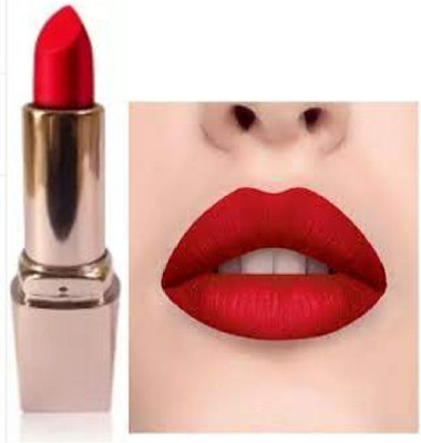 Luipui red matte crayon lipstick pack of 1 waterproof and smooth(red, 6 g)