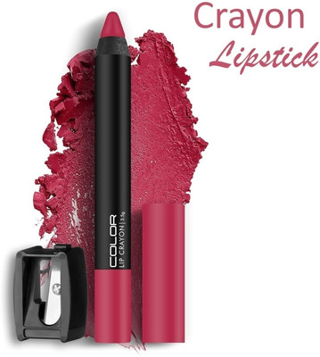 DARYUE Matte Pigmented Smudge Proof Crayon Lipstick |(Dark Pink, 3.5 g)