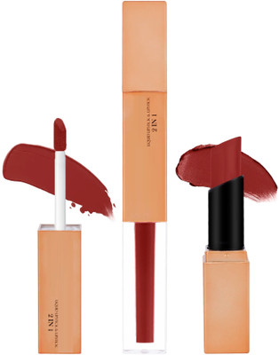 REIMICHI 2 in 1 Matte Lipstick Lightweight & Moisturizing Lip Color for Women(red, 7 ml)