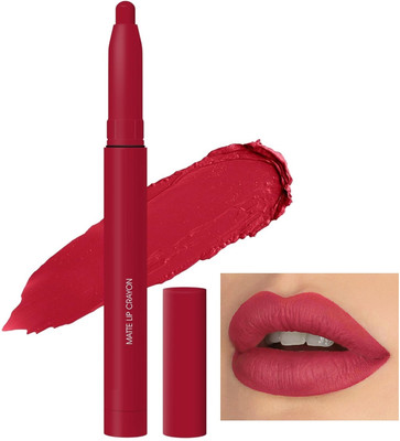 GULGLOW99 Matte Crayon Lipstick | Waterproof & Smudgeproof For Womens(Spicy Red, 3 g)