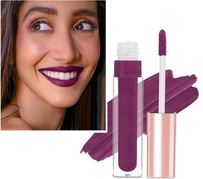 tanvi27 Long Lasting Kiss Proof Tined Mattie Liquid Purple Lipstick(Purple, 6 ml)