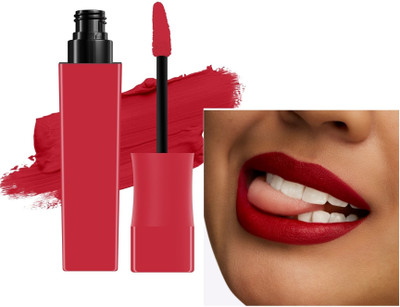 GABBU Best Non Transfer Smudge Proof Long Lasting Matte Liquid Lipstick(Red, 10 ml)