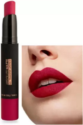 Arcanuy Absolute Matte Non Transfer Premium Lipstick ruby red(ruby red, 3.5 g)