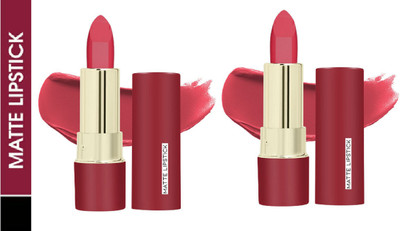 Luipui NEW PREMIUM CREAMY NON-DRYING & SMUDGE PROOF MATTE LIPSTICK PACK OF 2(PLUM PRETTY, 12 g)