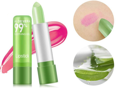 GULGLOW99 Aloe Vera Soothing 24 hrs moisture smooth lip balm(3.6 g, GREEN)