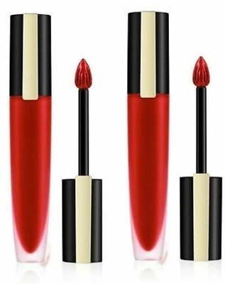 WOONGMI Non Transfer Matte Finish Liquid Lipstick(RED, 12 ml)