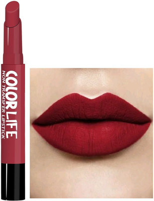 Yuency Matte Attack Transferproof Lipstick(Ruby Red, 2 g)
