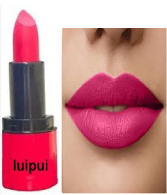 Luipui pink matte lipstick awesome amazing waterproof(pink, 6 g)