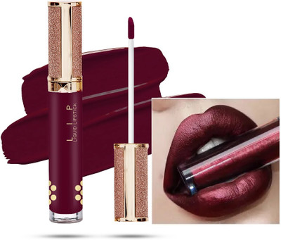 CATERINACHIARA High Pigment Waterproof Shiny Matte Lipstick(Maroon, 6 ml)