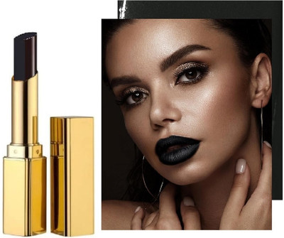 SEUNG Matte Pigmented Smudge Proof Lipstick | Creamy Matte Long Stay Lipstick(BLACK, 3.6 g)