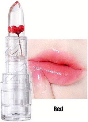 GABBU Jelly Flower Transparent Color Changing Lipstick(Pink, 3.6 g)