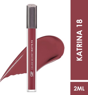 C2P Professional Makeup Celeb Secret Matte Maroon Liquid Lipstick Smudge-Proof Long-Lasting Up to 8 Hrs(Katrina 18, 2 ml)