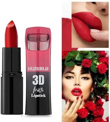 HUZURLU Matte Lip Color 1(CANDY RED, 3.5 g)