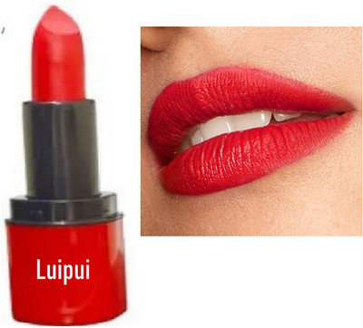 Luipui lightweight lip makeup red lipstick pack of 1(red, 6 g)