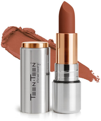 Teen Teen Iconic Non Transfer Matte Lipstick with Color Lock, Non-Transfer & All-Day Wear(Taupe, 3.5 g)