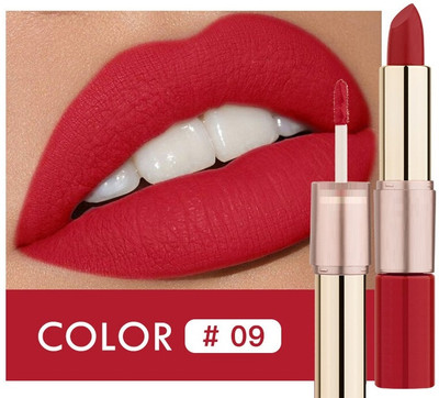 Amaryllis Best Matte 2-in-1 Lip Gloss & Waterproof Lipstick(RED, 6 ml)