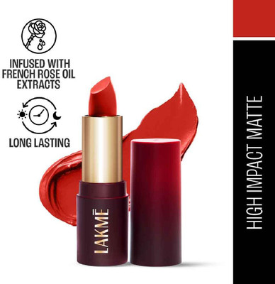 Lakmé Forever Matte Lipstick(Red Rose, 4.5 g)
