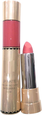 DARVING 2 IN 1 MATTE LIQUID LIPSTICK WITH CRAYON SHADE(peach, 8 g)