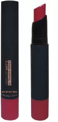 GABBU SOFT VELVET TOUCH MATTE FINISH CRAYON MATTE LIPSTICK(REDISH RED, 3.5 g)