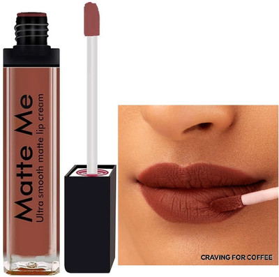 AEPRUY Lipstay Transfer Proof Matte Finish Highly Pigmented Deep Color Liquid(BROWN, 6 ml)