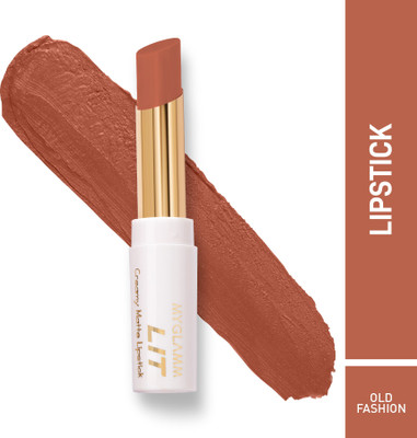 MyGlamm LIT Creamy Matte Lipstick (Old Fashion, 37 G) For Rs. 199 @ 67% off