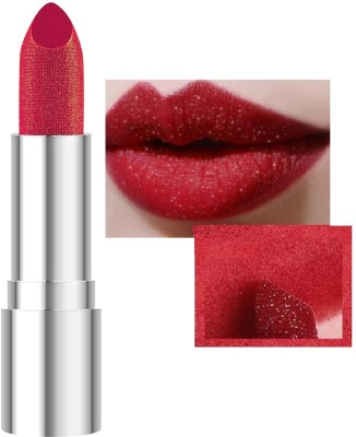 tanvi27 Diamond Shine Glitter Cherry Red Lipstick Long-Lasting & Sparkling(Cherry Red, 3.8 g)