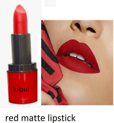Luipui best fragrance red matte lipstick amazing best for women(red, 6 g)