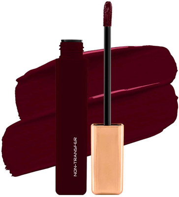 GABBU Velvet Waterproof, NonTransfer Long Lasting Matte Liquid Lipstick(deak berry)(deak berry, 6 ml)