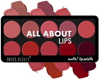 SWISS BEAUTY Matte Lip Palette(Shade-01, 12 g)