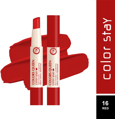 COLORS QUEEN Color Stay Matte Non Transfer Lipstick(Red, 2.1 g)