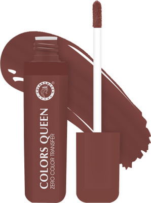 COLORS QUEEN Zero Color Transfer Lightweight, Waterproof, Long Lasting Liquid Matte Lipstick(Dob Net, 8 g)
