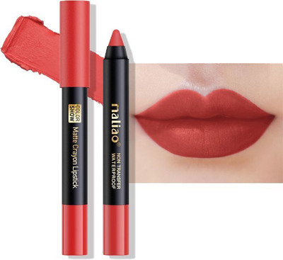 maliao Matte Crayon Lipstick - 6-in-1 Non-Transfer Waterproof Color Show(816 - MATTE RED, 4.2 g)