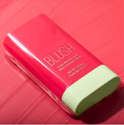 manasona Multi-Use Long Lasting Cream Blusher Stick For Womens(Red, 19 g)