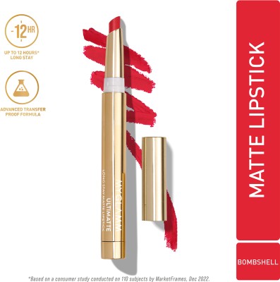 MyGlamm Lipstick Ultimatte Long Stay Matte Lipstick(Bombshell, 1 g)