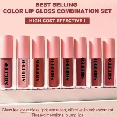 SHEFFO Waterproof Longlast Sensational Liquid Matte Mini Lipstick Pack of 8(MULTICOLOR, 40 ml)