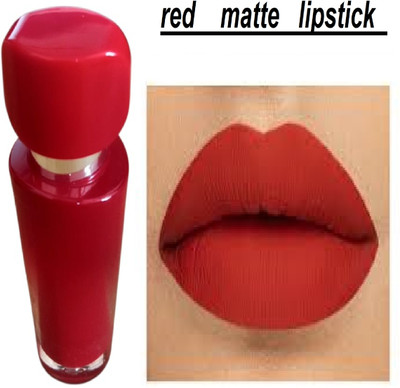 Luipui red liquid matte look lipstick waterproof and long lasting(red, 6 ml)