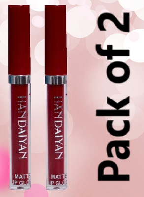 LARA KOSSLER 2-in-1 Maroon Liquid Lipstick Set(MAROON, 10 ml)