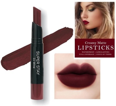 THTC Waterproof Kiss Proof & Smudge Proof Crayon Matte Finish Maroon Lipstick(MAROON, 5 ml)