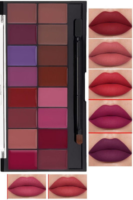 Arcanuy Lips creamy matte lip palette multi shades long lasting(MULTICOLOR, 36 g)