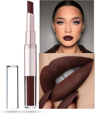 AFARAXIA 2 IN 1 MATTE LIQUID CARYON LIPSTICK SMUDGE -PROOF CHOCOLATE BROWN(CHOCOLATE BROWN, 10 g)