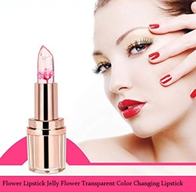 KAIASHA Flower Jelly Lipstick Set Temperature Change Moisturizer flower Lip Stick(pink, 18 g)